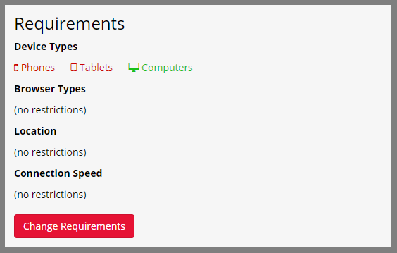 /ETree Recruitment tab Layout Recruitment-REQUIREMENTS-MENU limit-device-types