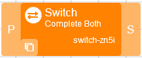 Image of a Switch node when added to the Experiment Tree
